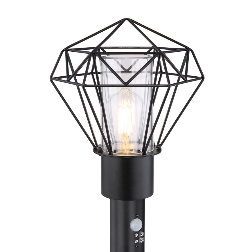 Globo - Вуличний світильник з датчиком 1xE27/15W/230V IP44