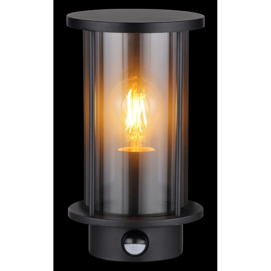 Globo - Уличный настенный светильник с датчиком 1xE27/60W/230V IP54
