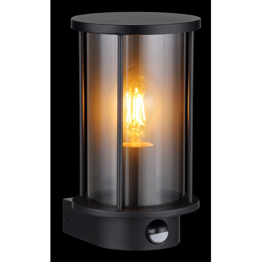 Globo - Вуличний настінний світильник з датчиком 1xE27/60W/230V IP54