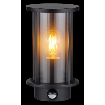 Globo - Вуличний настінний світильник з датчиком 1xE27/60W/230V IP54