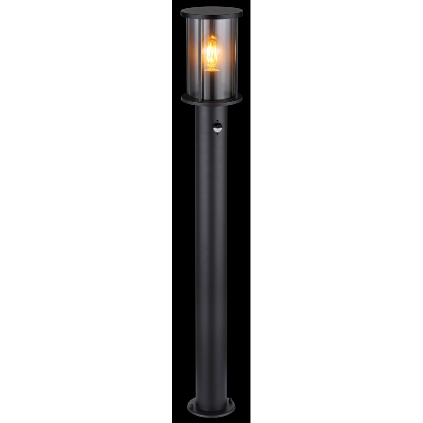 Globo - Уличная лампа с датчиком 1xE27/60W/230V 100 см IP54