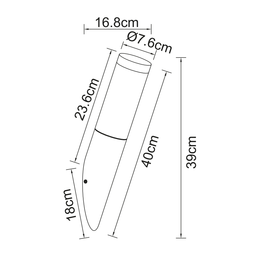 Globo 3157A - Уличный настенный светильник  BOSTON 1xE27/60W/230V