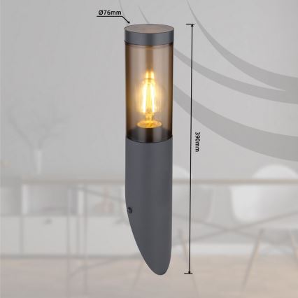 Globo - Вуличний настінний світильник 1xE27/60W/230V IP44