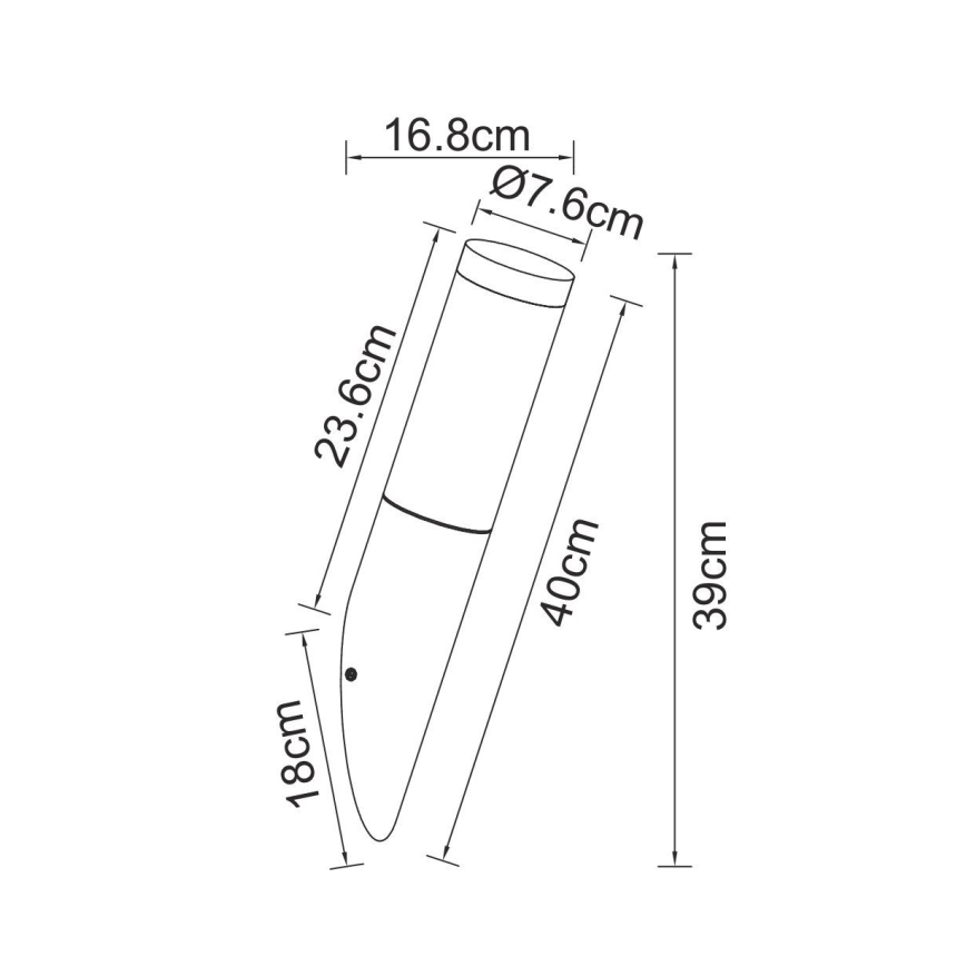 Globo - Вуличний настінний світильник з датчиком 1xE27/15W/230V IP44