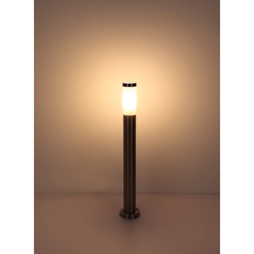 Globo - Уличная лампа 1xE27/23W/230V IP44 80 см блестящий хром