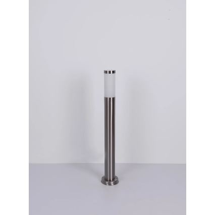 Globo - Уличная лампа 1xE27/23W/230V IP44 80 см блестящий хром