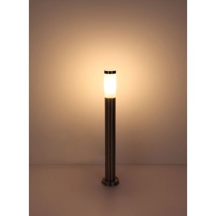 Globo - Вулична лампа 1xE27/23W/230V IP44 80 см глянцевий хром