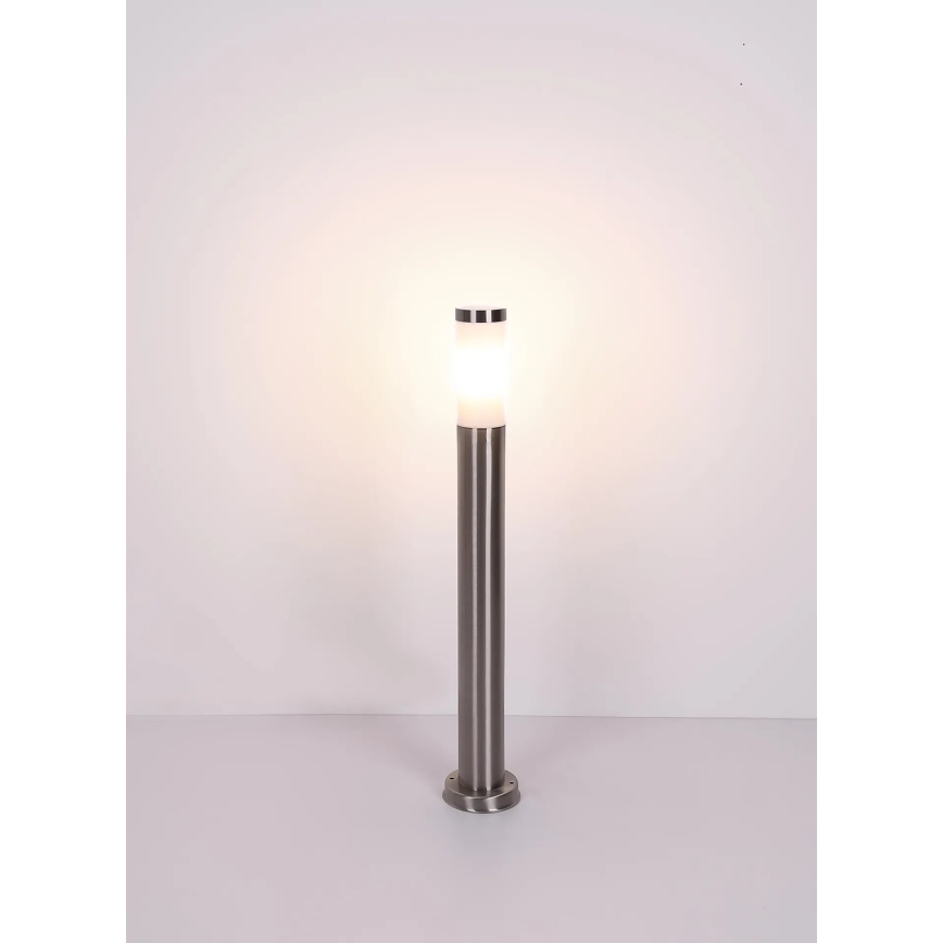 Globo - Вулична лампа 1xE27/23W/230V IP44 80 см глянцевий хром