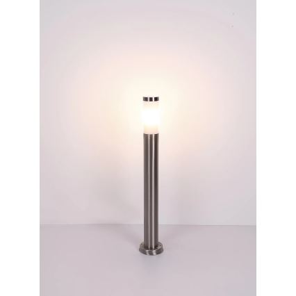 Globo - Вулична лампа 1xE27/23W/230V IP44 80 см глянцевий хром