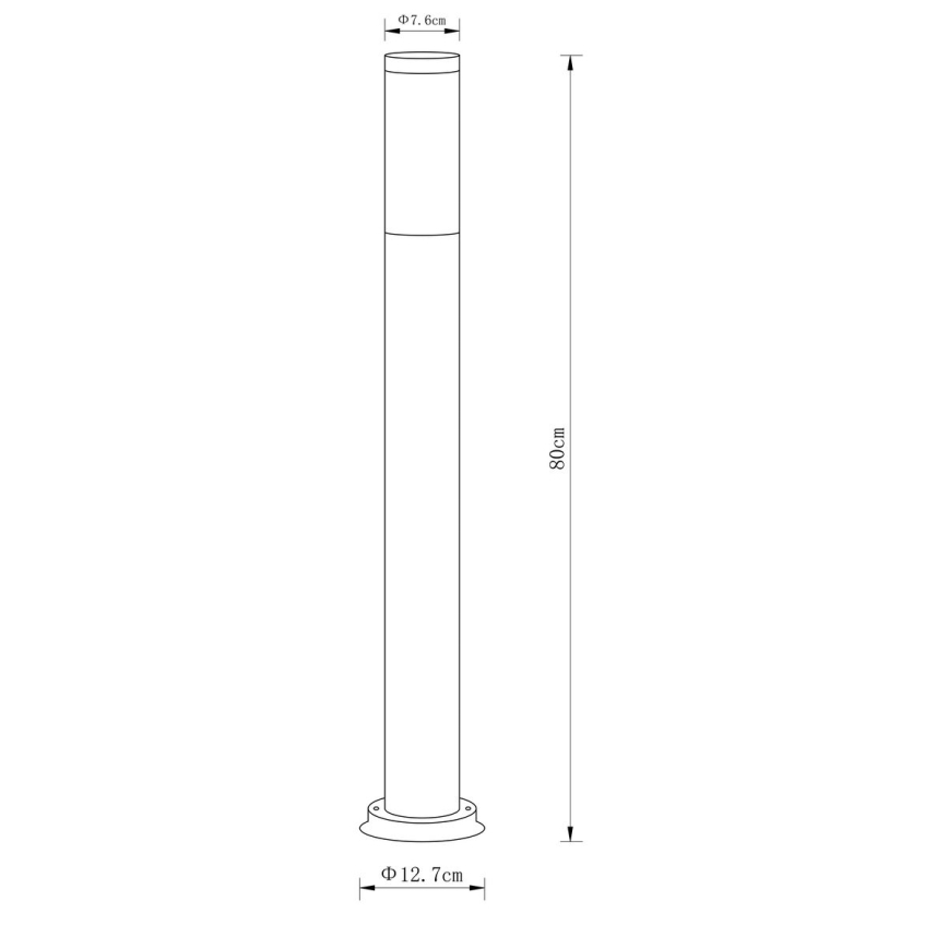 Globo - Вулична лампа 1xE27/23W/230V 80 см IP44