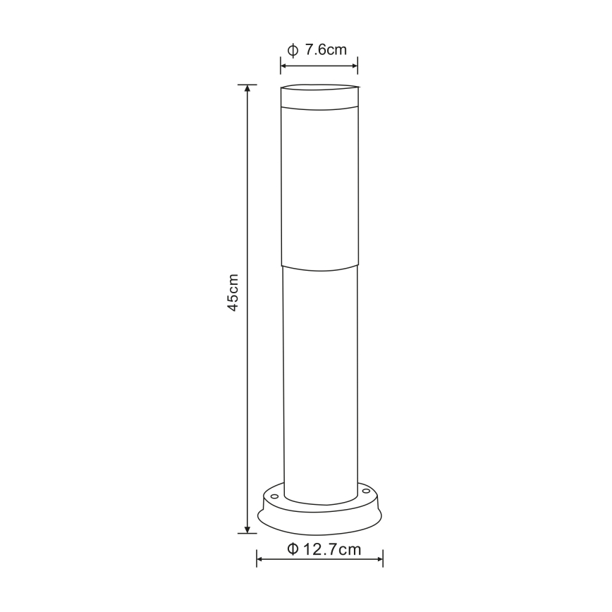 Globo - Уличный светильник 1xE27/23W/230V 45 см IP44