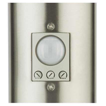 Globo - Светодиодный уличный светильник с датчиком и 2 розетками LED/9W/230V 60 см SCHUKO IP44