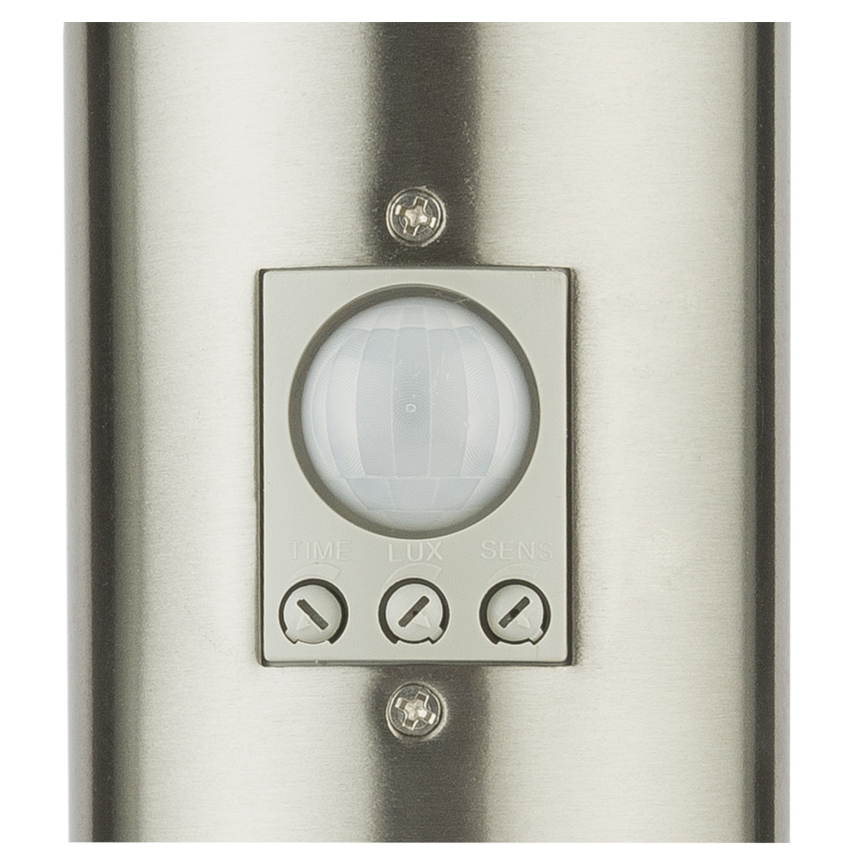 Globo - Светодиодный уличный светильник с датчиком и 2 розетками LED/9W/230V 60 см SCHUKO IP44