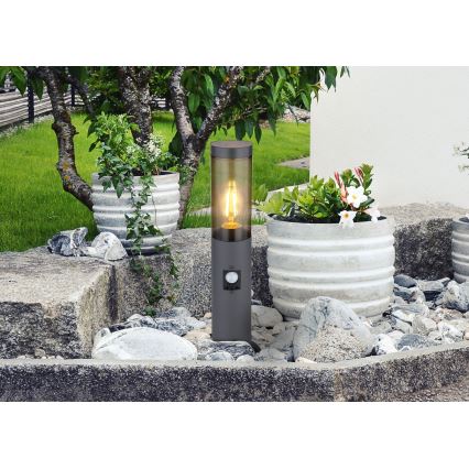 Globo - Уличная лампа с датчиком 1xE27/15W/230V 45 см IP44