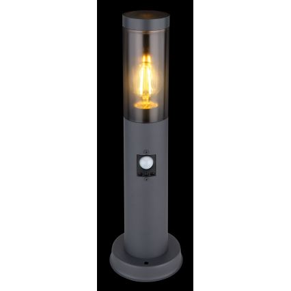 Globo - Вулична лампа з датчиком 1xE27/15W/230V 45 см IP44