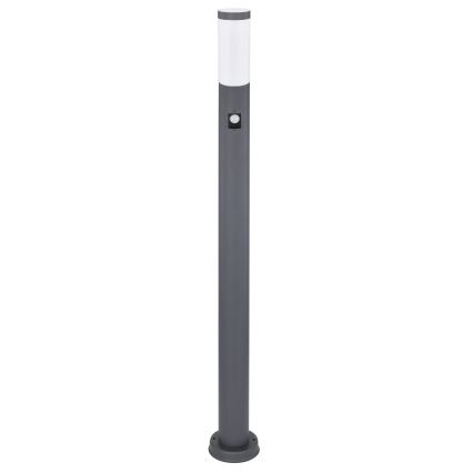 Globo - Вулична лампа з датчиком 1xE27/15W/230V IP44 110 см антрацит