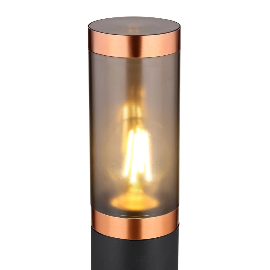 Globo - Вулична лампа 1xE27/23W/230V IP44 110 см чорний/мідь