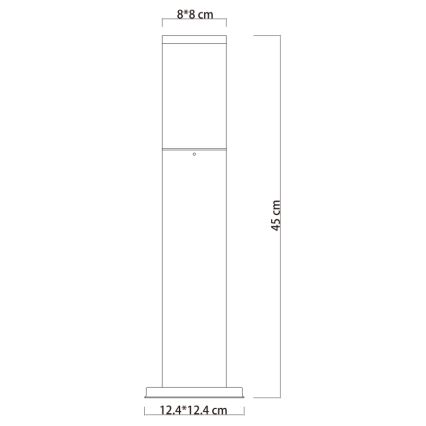 Globo - Уличная лампа 1xE27/15W/230V 45 см IP44