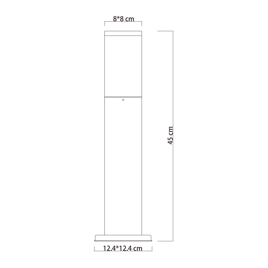 Globo - Уличная лампа 1xE27/15W/230V 45 см IP44