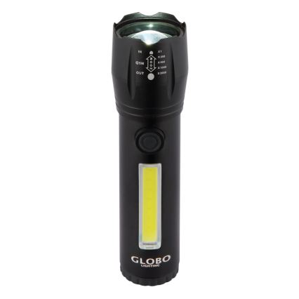 Globo - Светодиодный аккумуляторный фонарь LED/3W/5V + COB/3W 5500K 1200 mAh