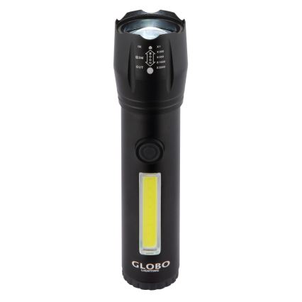 Globo - Светодиодный аккумуляторный фонарь LED/3W/5V + COB/3W 5500K 1200 mAh