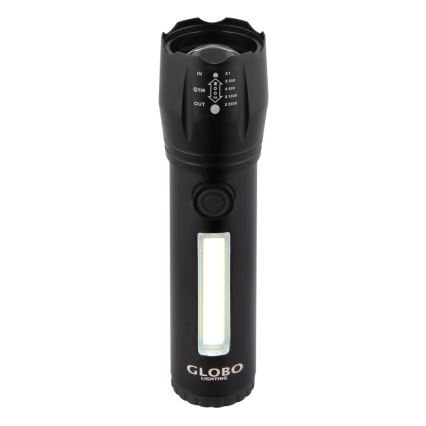 Globo - Светодиодный аккумуляторный фонарь LED/3W/5V + COB/3W 5500K 1200 mAh