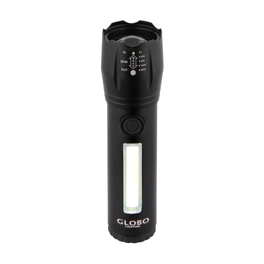 Globo - Светодиодный аккумуляторный фонарь LED/3W/5V + COB/3W 5500K 1200 mAh