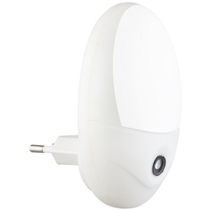Globo - Светодиодный навигационный светильник в розетку с датчиком 4xLED/0,6W/230V 6500K