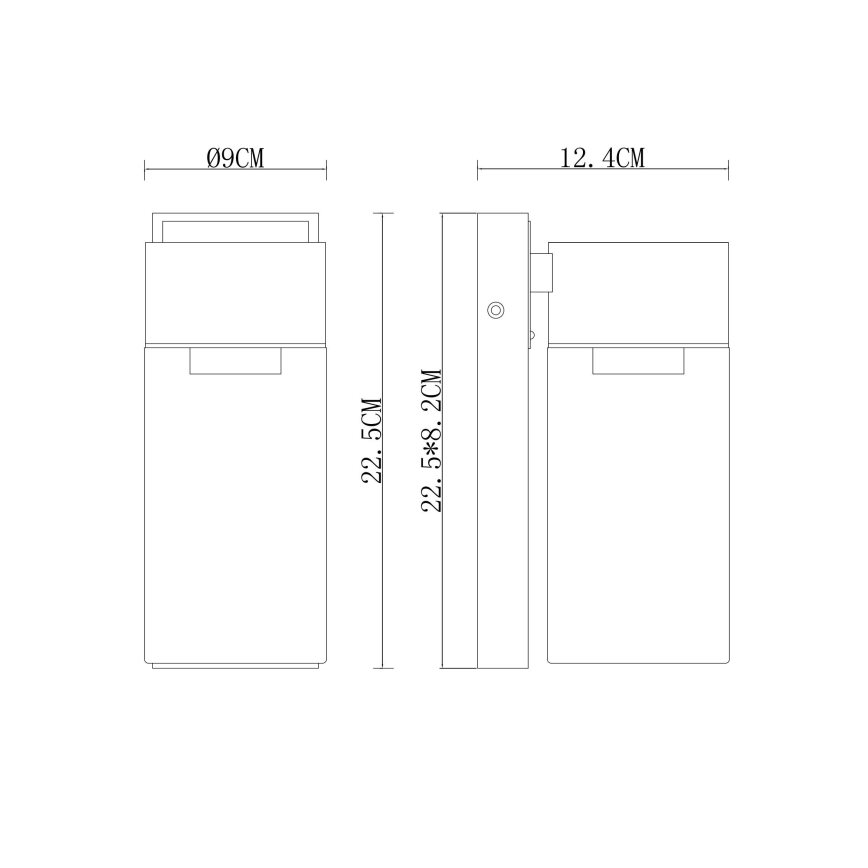 Globo - Вуличний настінний світильник 1xE27/40W/230V IP44