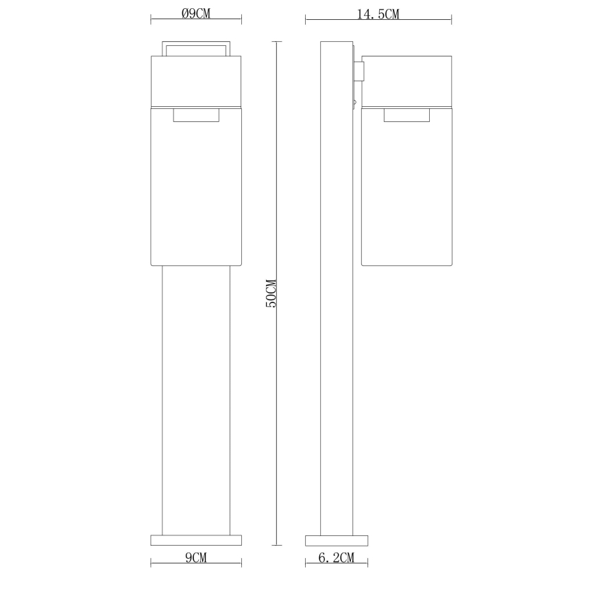 Globo - Вулична лампа 1xE27/40W/230V 50 см IP44