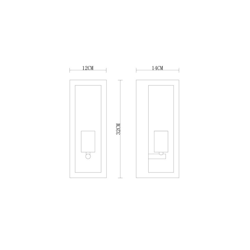 Globo - Уличный настенный светильник 1xE27/60W/230V IP44