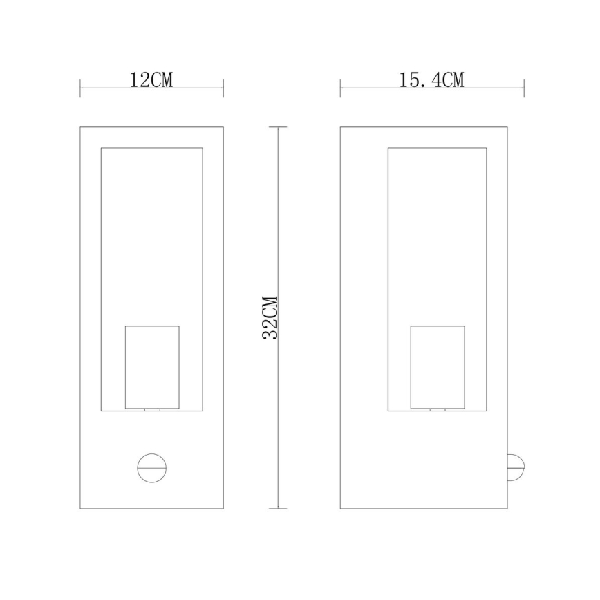 Globo настінний світильник з датчиком 1xE27/60W/230V IP44