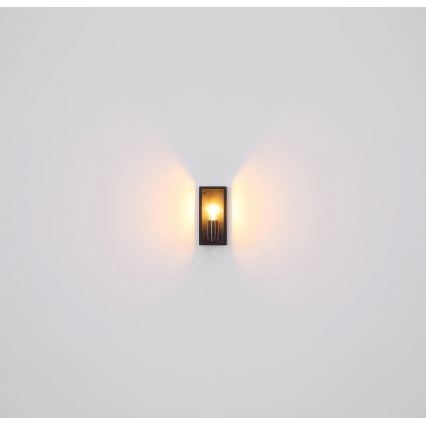 Globo - Вуличний настінний світильник 1xE27/60W/230V IP44 чорний