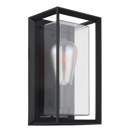 Globo - Вуличний настінний світильник 1xE27/60W/230V IP44 чорний