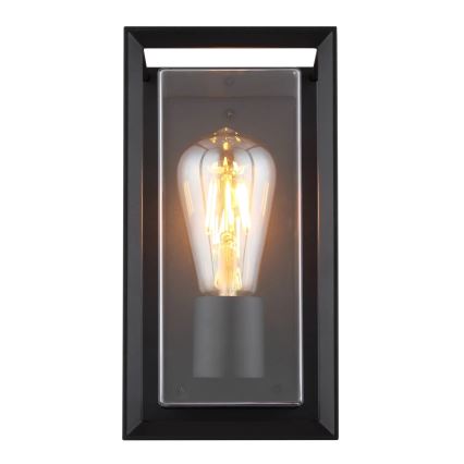 Globo - Вуличний настінний світильник 1xE27/60W/230V IP44 чорний