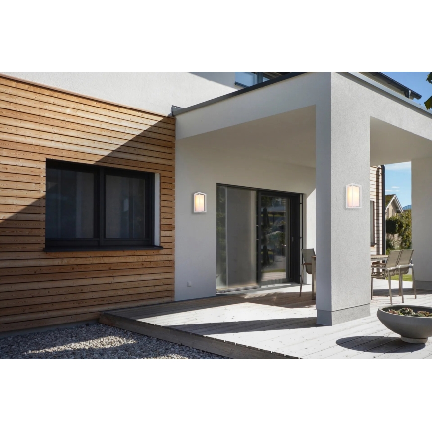 Globo - Вуличний настінний світильник 1xE27/60W/230V IP44 білий