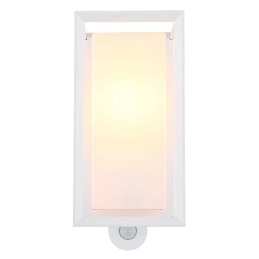Globo - Вуличний настінний світильник з датчиком 1xE27/60W/230V IP44 білий