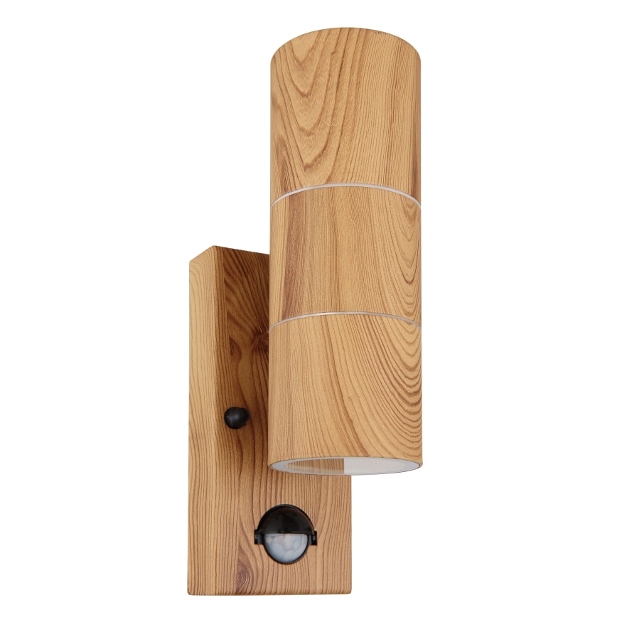 Globo - Уличный настенный светильник с датчиком 2xGU10/35W/230V IP44
