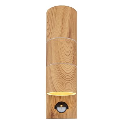 Globo - Уличный настенный светильник с датчиком 2xGU10/35W/230V IP44