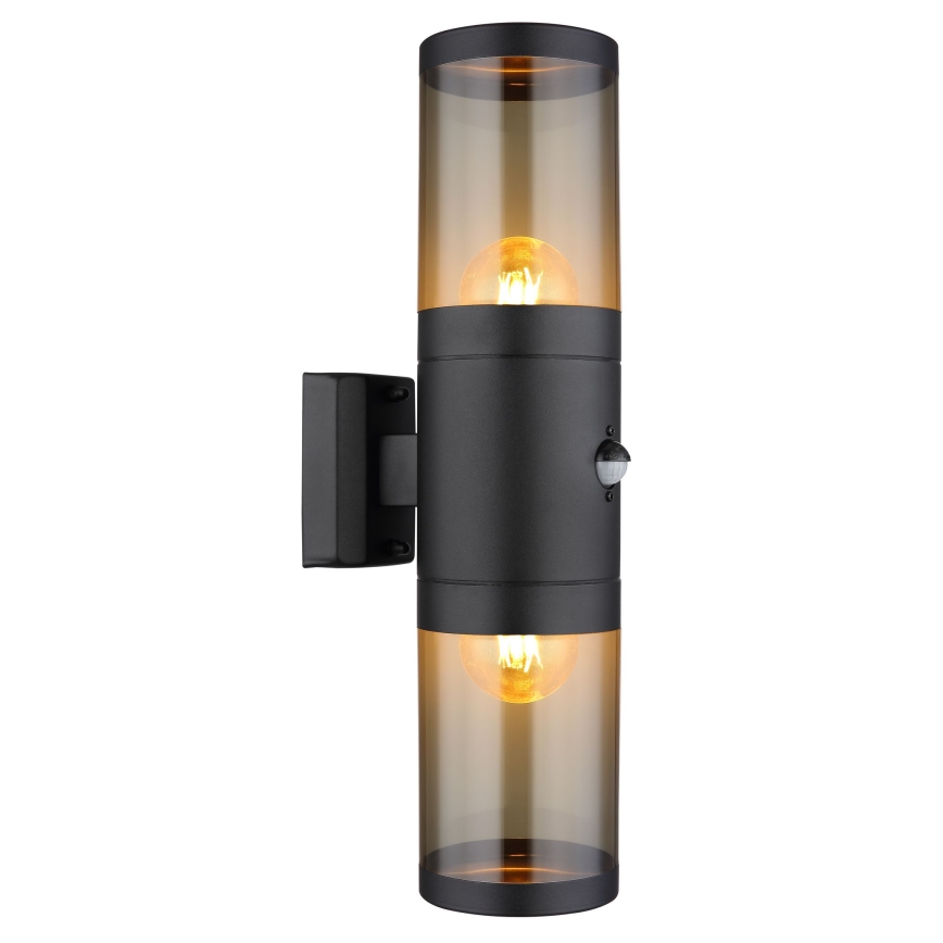 Globo - Настенный светильник с датчиком 2xE27/40W/230V IP44