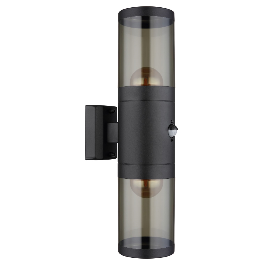 Globo - Настенный светильник с датчиком 2xE27/40W/230V IP44