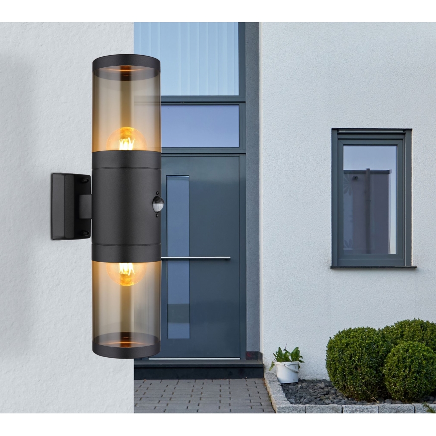 Globo настінний світильник з датчиком 2xE27/40W/230V IP44