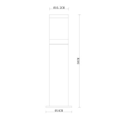 Globo - Уличная лампа 1xE27/60W/230V 50 см IP44