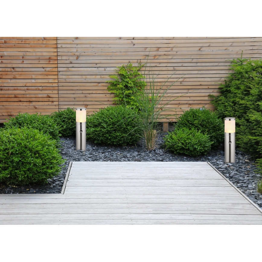 Globo - Вулична лампа з датчиком 1xE27/60W/230V 50 см