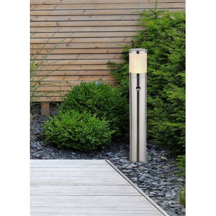 Globo - Вулична лампа з датчиком 1xE27/60W/230V 80 см