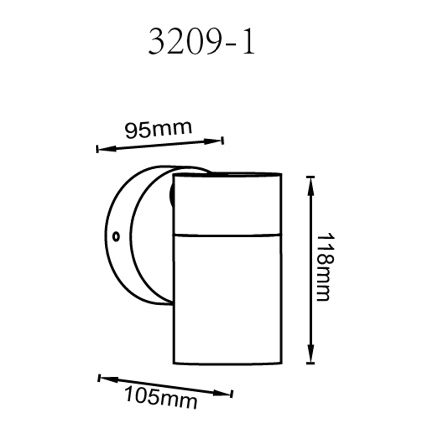 Globo - Настінний точковий світильник 1xGU10/35W/230V