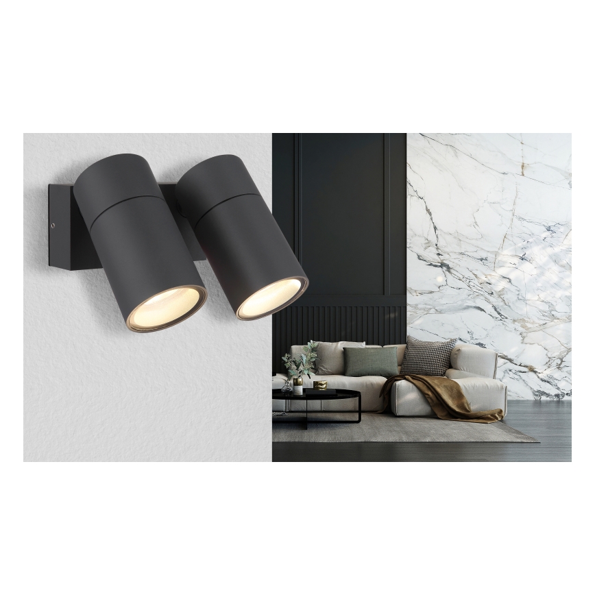 Globo - Настенный точечный светильник 2xGU10/35W/230V