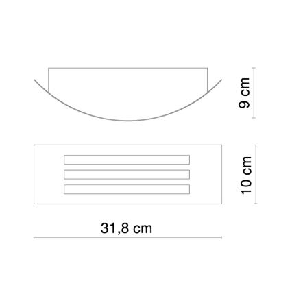 Globo - Зовнішнє світлодіодне освітлення 1xE27/20W/230V IP44