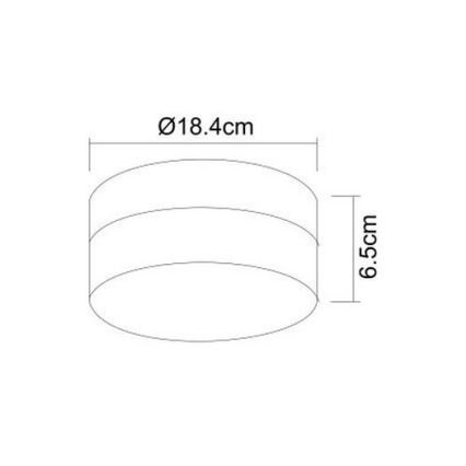 Globo - Светильник для ванной комнаты 1xE27/60W/230V диаметр 18,4 см IP44