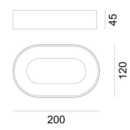 Globo - Светодиодный уличный настенный светильник LED/12W/230V IP65